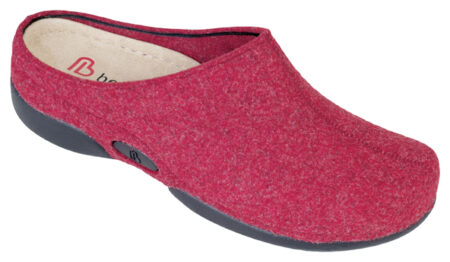 Kambarinės ortopedinės natūralaus veltinio šlepetės Berkemann, Lauren raudonos