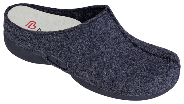 Kambarinės ortopedinės natūralaus veltinio šlepetės Berkemann, Lauren pilkos