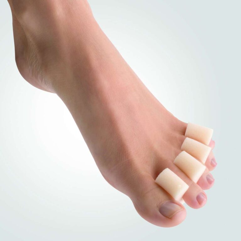 Pedikiūro pirštų skirtukai Berkemann 2 vnt su sidabro jonais