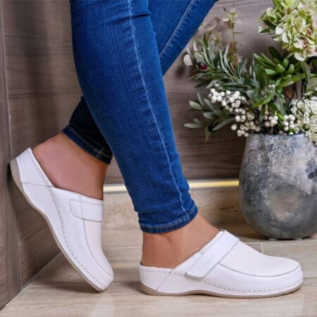 Ortopedinės šlepetės Kulno skausmams/jautriems pirštams Batz, Elena balta