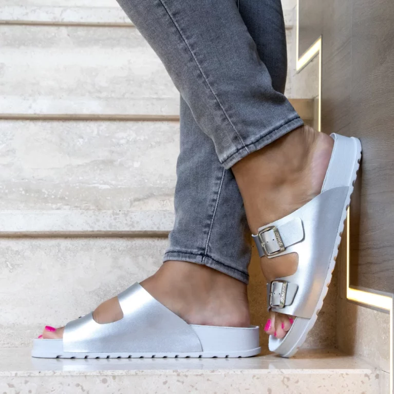 Ortopedinės LENGVOS IR LANKSČIOS šlepetės Batz, Zamira pilkos