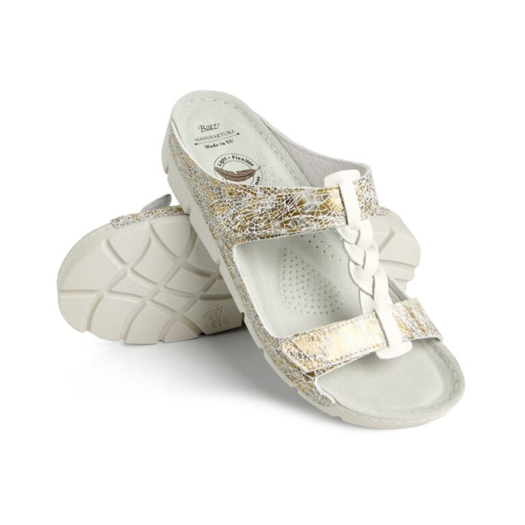 Ortopedinės LENGVOS IR LANKSČIOS šlepetės Batz, Bori blizgios