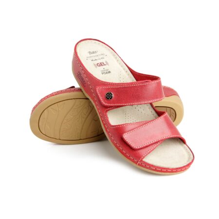 Ortopedinės šlepetės KULNO SKAUSMAMS Batz, FC06 raudona