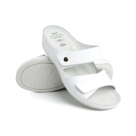 Ortopedinės šlepetės KULNO SKAUSMAMS Batz, FC06 balta