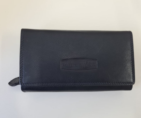 Odinė piniginė moterims, juoda